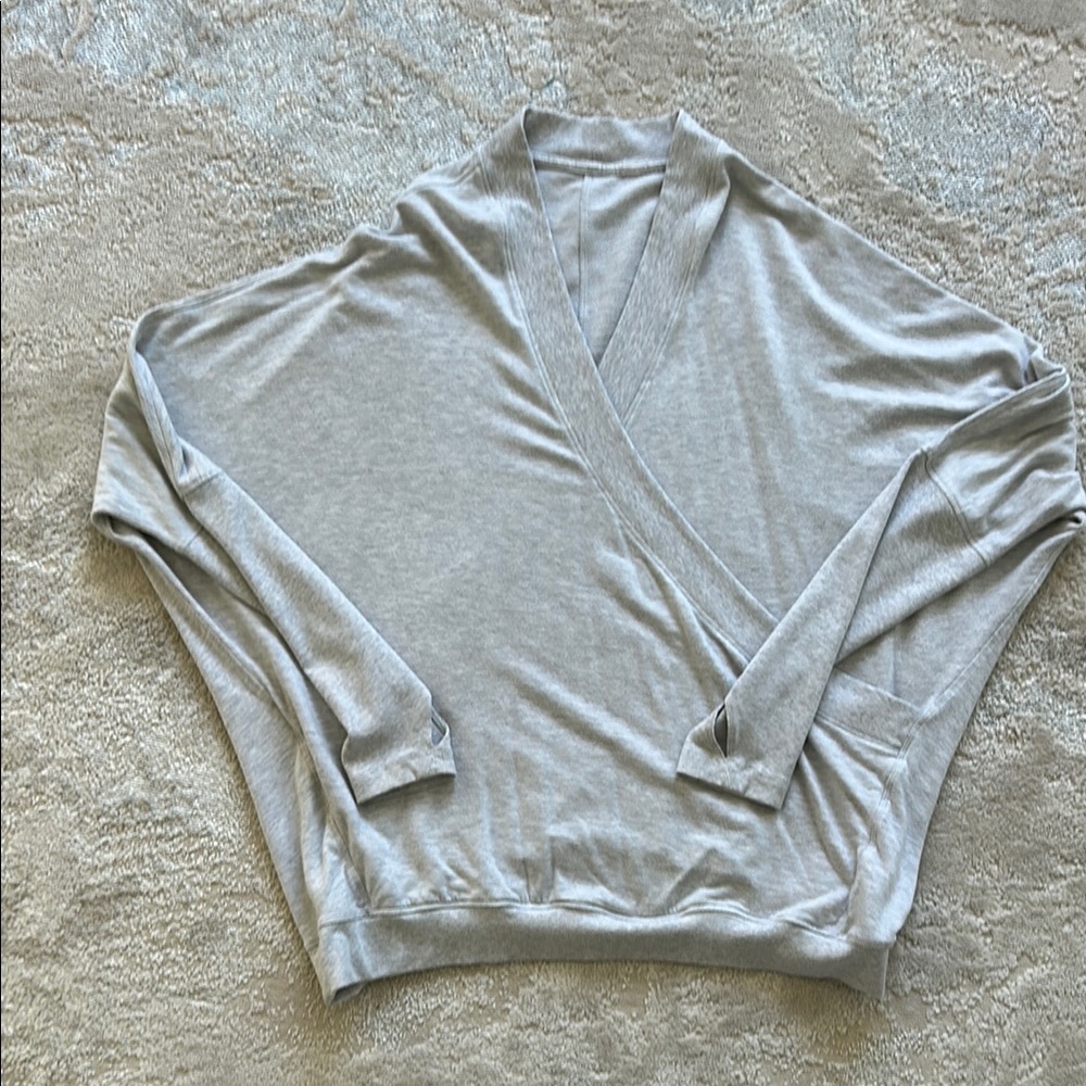Lululemon Gray Crossbody Top